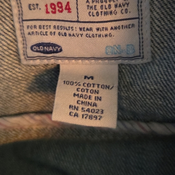 Old Navy Womens Denim Jacket Size M - Picture 7 of 7